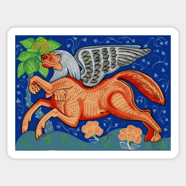 Abbagoochie Bestiary Sticker by Ballyraven